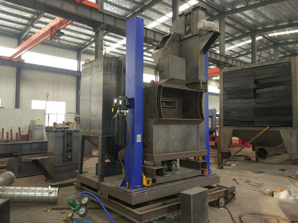 大口徑鋼管外壁拋丸機,鋼管除銹設備